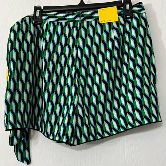 2PC SET Diane Von Furstenberg DVF for Target Arrow Geo Green Mini Skort & Top - Picture 13 of 16